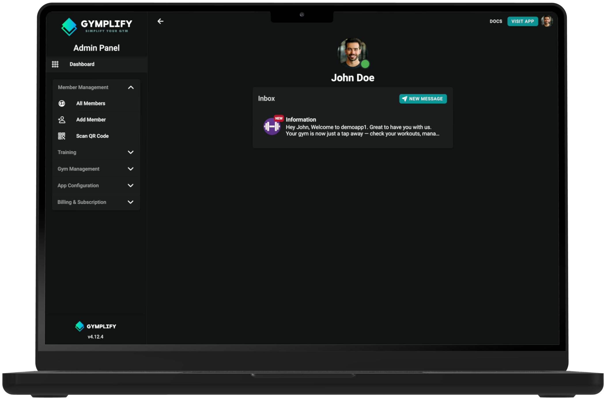 Member Inbox (Admin View)