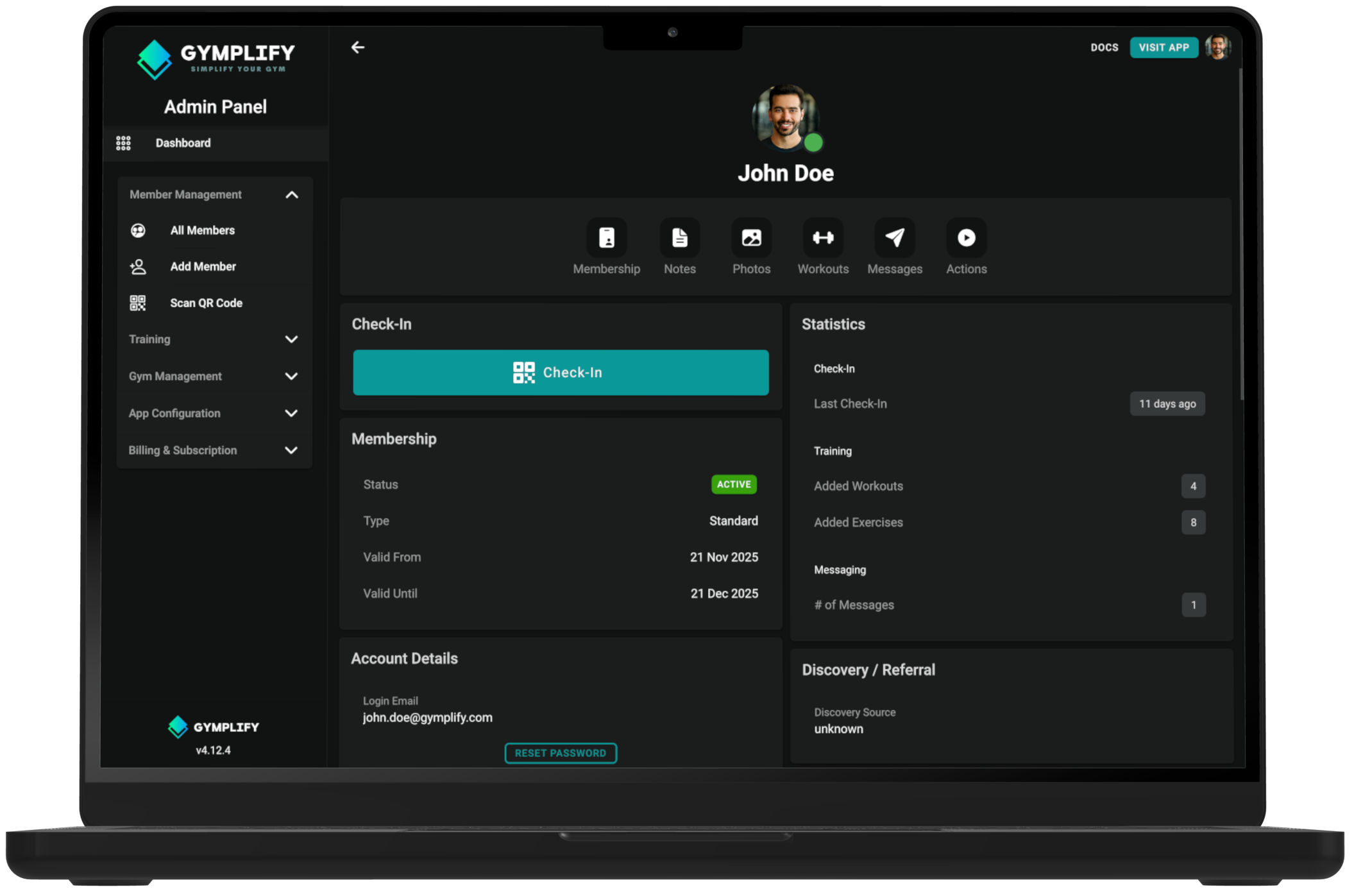 Member Details Overview